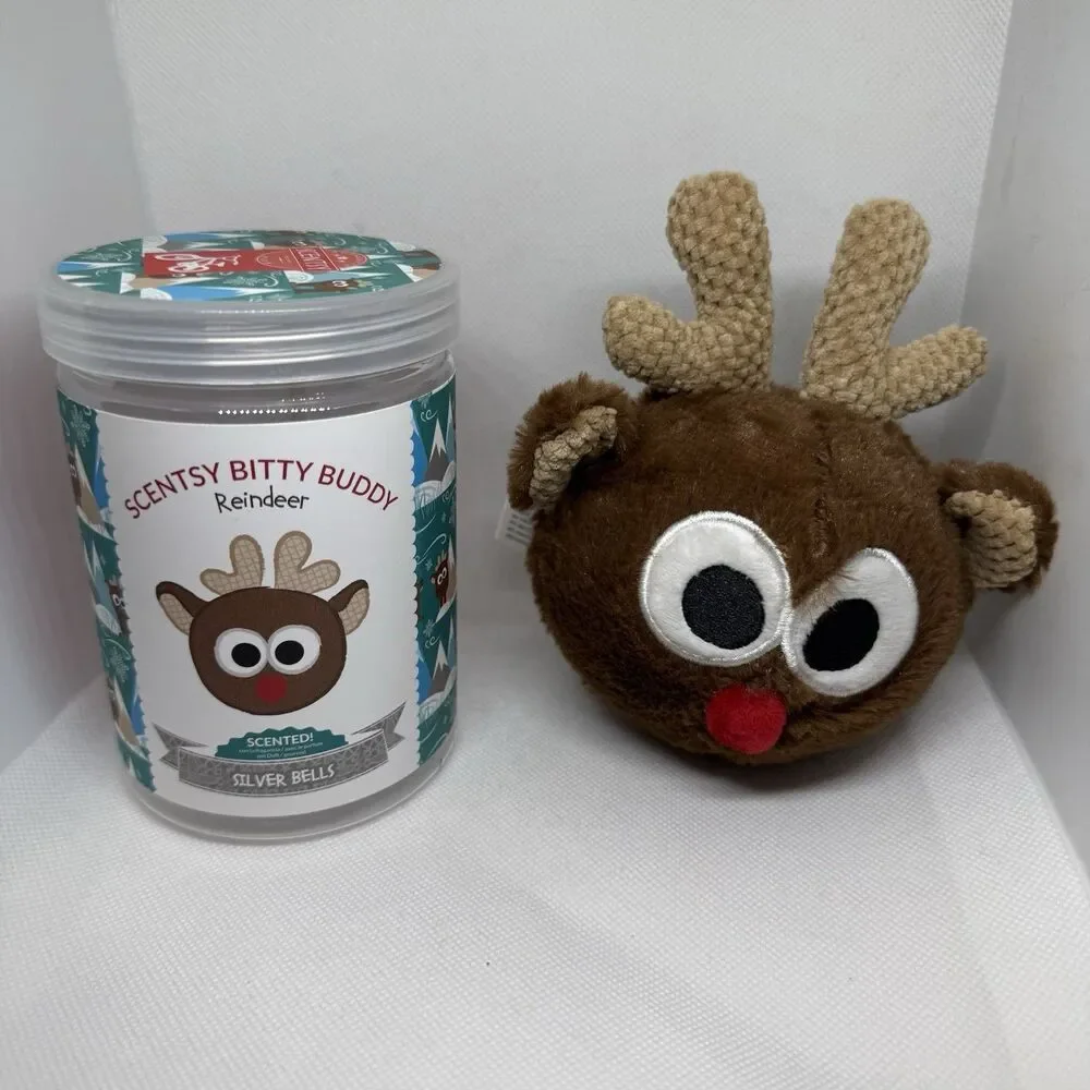 Scentsy Bitty Buddy Reindeer Silver Bells Scent NEW